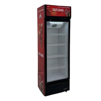 Refrigerador Comercial Vertical con Puerta de Vidrio Simple, Doble o Triple, Refrigerador de Exhibición Manual para Supermercados, para Uso en Tiendas de Bebidas