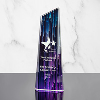 Trofeo de Cristal Premium de 24 cm, Grabado de Logotipo Personalizado, Premios de Cristal K9 para Eventos Corporativos