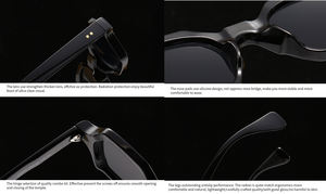 6057 Monture de lunettes de marque transfrontalière Europe et États-Unis, design rétro pour hommes et femmes, lunettes de soleil - Product Image 6