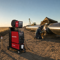 Machine à souder MIG à onduleur IGBT, soudeuse MIG synergique à impulsions 500A, portable à gaz