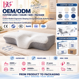 Oreiller Papillon Personnalisé Moderne <span class=keywords><strong>Ergonomique</strong></span> Orthopédique en Mousse à Mémoire de Forme pour un Sommeil Sain et <span class=keywords><strong>Cervical</strong></span> - Product Image 1