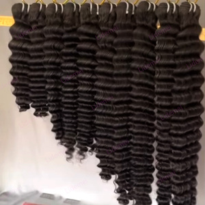 Capelli Umani Vergini Naturali Non Trattati, Ondulati Profondi, Grezzi, Vietnamiti Birmani, Remy, con Doppia Trama a Macchina, Tutti i Colori, Morbidi, con Cuticole Intatte - Product Image 4