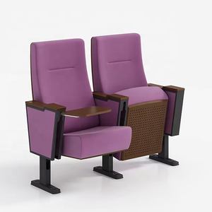 Chaise de cinéma, de théâtre ou d'auditorium durable <span class=keywords><strong>avec</strong></span> tissu d'<span class=keywords><strong>ameublement</strong></span> intérieur et tablette d'écriture - Product Image 1