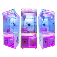 Mini machine à grue à monnayeur, pousseur de jouets en métal et plastique, version anglaise, garantie 1 an, pour peluches