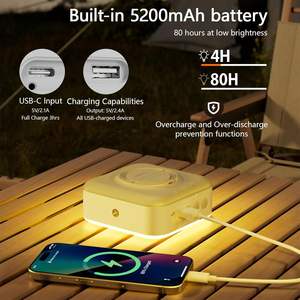 ALECTER Lámpara LED Solar Recargable para Camping, Ecológica, Impermeable IP66, 1500 Lúmenes, Fuente de Alimentación Portátil - Product Image 3