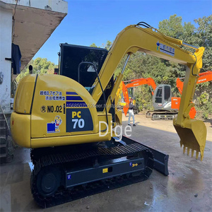 Mini-excavatrice Komatsu d'occasion PC70-8 35 40 50 60 tonnes avec moteur d'origine 7 tonnes Original Sale Shipping Shanghai - Product Image 2