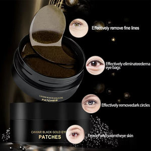 Bosman OEM Caviar Eye Mask Antienvejecimiento Colágeno Eye Patch Black Gold Pearl Caviar <span class=keywords><strong>Hidrogel</strong></span> Collagen Eye Gel Mask - Product Image 2