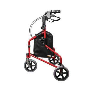 XIN EN TE Elderly Rehabilitation Foldable <strong>Three</strong>-<strong>Wheeled</strong> <strong>Walker</strong> with Disc Brakes 120kg Capacity Portable Design - Product Image 2