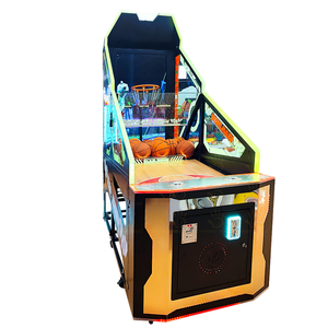 Máquina de Juego Arcade de Baloncesto <span class=keywords><strong>NBA</strong></span>, Operada con Monedas, Metálica, para Adultos, Adolescentes y Jóvenes, 1 Jugador, en Inglés, para Parques de Diversiones - Product Image 3