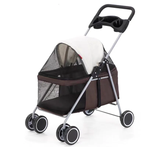 Venta caliente animales pequeños portador cochecito de mascotas viaje 4 <span class=keywords><strong>ruedas</strong></span> cochecitos de mascotas <span class=keywords><strong>para</strong></span> <span class=keywords><strong>perros</strong></span> grandes - Product Image 3