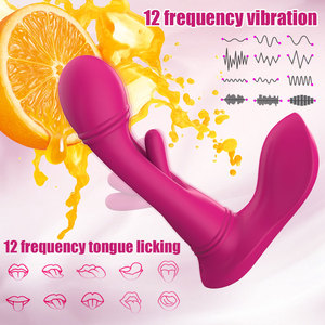 2in1 uzaktan kumanda giyilebilir vibratörler yalama dil görünmez G Spot kayış ile kadınlar için yapay penis seks oyuncakları kadın yetişkin % - Product Image 3