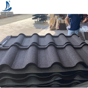Tejas Metálicas <span class=keywords><strong>con</strong></span> Recubrimiento de Piedra de Aluzinc de 0.3 mm SANGOBUILD - Diseño Moderno, Garantía de por Vida, Uso en Villas - Product Image 3