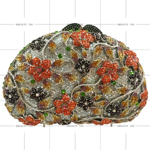 Exquisite Floral Rhihinestones Wedding Clutch Purse for Women Sparkling Crystals Evening <b>Bag</b> Shiny for Gathering Cocktail Prom - Product Image 5