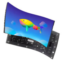 Panneau LED dynamique flexible de qualité supérieure, sortie de couleur dynamique, grand angle de vision, affichage LED flexible pour centre commercial