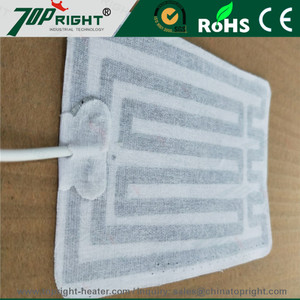 Élément chauffant électrique personnalisé 100*100mm à film de carbone <span class=keywords><strong>plat</strong></span> et épais avec prise <span class=keywords><strong>USB</strong></span> - Product Image 3