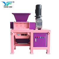 Broyeur de plastique CNC YUFON, petit broyeur à double arbre pour les déchets de plastique, les tuyaux, les fûts et le recyclage du caoutchouc