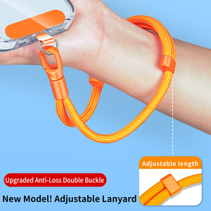 Phổ dễ thương Polyester điện thoại di động dây buộc thời trang ngắn Wristlet Keychain dây đeo cổ cho điện thoại di động sử dụng - Product Image 4