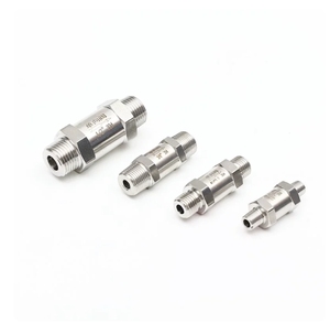 Válvula de Retención Manual de Acero Inoxidable 304, Tipo Dividido, Rosca Macho Doble NPT, Resistente, Unidireccional, Anti-Reflujo, 1/4" 1/2" - Product Image 3