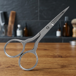 ASAP Customized 4" Stainless Steel Manicure <b>Scissors</b> Beauty Nail Art Tools Straight Sharp Blade Right-Handed Eyebrow <b>Scissors</b> - Product Image 1