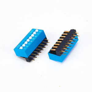 <span class=keywords><strong>Interruptor</strong></span> DIP de 8 pines tipo SPST de ángulo recto - Product Image 2