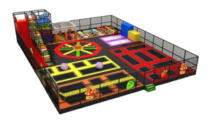 Château gonflable de terrain de jeu d'intérieur avec le parc d'attractions différent de <span class=keywords><strong>jeux</strong></span> d'obstacle pour le centre commercial - Product Image 5