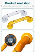 Barres d'appui de sécurité pour salle de bain pour personnes handicapées, personnalisées en usine, 300 mm, en acier inoxydable et ABS, pour douche et toilettes