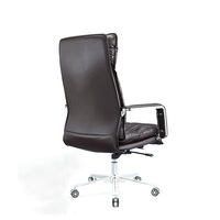 Mobilier de bureau en cuir Pu, vente en gros, dossier haut, fauteuil de bureau pivotant de luxe pour patron