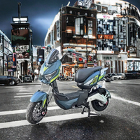 Moto électrique et cyclomoteur 1000W à 2 roues avec moteur de moyeu arrière, freins à disque hydrauliques, batterie au lithium, moteur sans balais, vélo de ville
