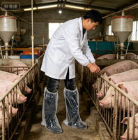 Protège-chaussures universels imperméables jetables antidérapants pour l'élevage et les scénarios d'élevage de bétail