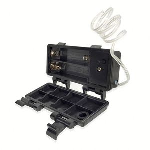 กล่องแบตเตอรี่2AA กันน้ำพร้อมสายตะกั่วเคสพลาสติกใสมีช่องเสียบ2ช่อง1.5V UM-3แบตเตอรี่ขนาด AA - Product Image 6