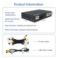 Mise à niveau du module Carplay Android Auto Box pour Toyota 2014-2019 Wifi BT entièrement compatible avec l'autoradio d'origine