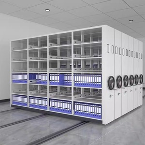 Archivador Metálico Industrial Ajustable de Alta Densidad con Ruedas, Gran Capacidad, Independiente, Compacto para Oficina - Product Image 5