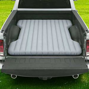 Matelas gonflable de voyage pour camionnette, voiture, SUV, pleine grandeur, court, avec sac de transport et pompe à air - Product Image 1
