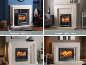 Poêle à bois autonome et encastrable PV85 en fonte, éco-responsable, au design contemporain pour salon - Product Image 6