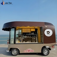 Mini camion de restauration avec cuisine complète, idéal pour servir des aliments frais lors des marchés et des festivals, pour le café, la crème glacée, les hot-dogs, les jus