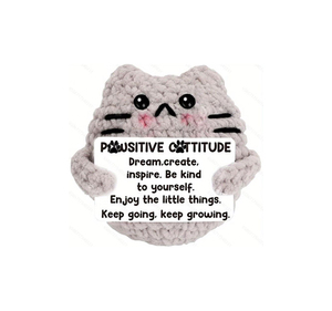 ตุ๊กตาถักไหมพรมรูปแมวน่ารักน่ารักโครเชต์สร้างแรงบันดาลใจลายมันฝรั่ง axolotl 100สไตล์เชิงบวก - Product Image 1