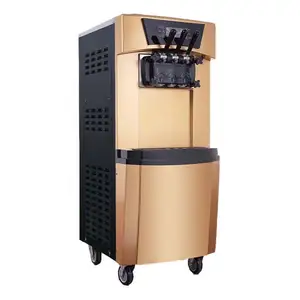 Suku cadang mesin es krim, Creamer otomatis meja, pembuat lembut dengan kompresor impor 110 V mesin sistem pre-cooled