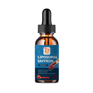 Compléments alimentaires liposomaux au safran OEM ODM avec extrait de racine d'ashwagandha et zinc, antioxydant, défense immunitaire, gouttes liquides - Product Image 1