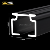 Rail de rideau plissé en S en aluminium de 1,4 mm d'épaisseur avec support mural pour la vente en gros en Australie