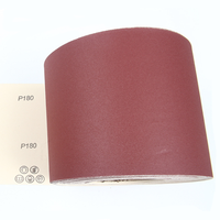 Rouleaux de papier abrasifs, 100mm x 50m, Grit80 Grit40, en oxyde d'aluminium rouge, pour le papier e-wt, vente en gros