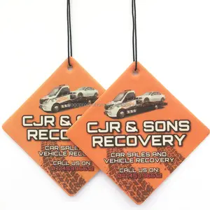 Customized Design Hanging Air Freshner/Custom Paper Car Air Freshener