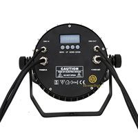 Projecteur LED PAR plat silencieux IP65 pour extérieur, 18x18W RGBWAUV 6-en-1, éclairage de scène couleur pleine pour mariage