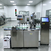 Équipement intégré de codage laser UV haute vitesse pour la corrélation des données, marquage des codes intérieurs/extérieurs des bouchons de bouteilles, traçabilité des codes QR