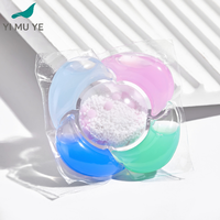 Perles de lessive OEM/ODM 10g à cinq cavités, perles parfumées, nettoyage en profondeur et billes de lessive concentrées pour un linge souple