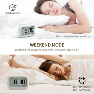 Schermo LCD elettronico sveglia termometro per uso domestico igrometro grande Display misurazione <span class=keywords><strong>dell</strong></span>'<span class=keywords><strong>umidità</strong></span> della temperatura interna - Product Image 6