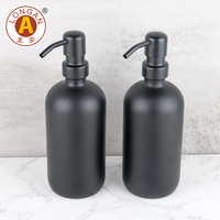 Distributeur de savon liquide en verre avec pompe 28/2CC pour savon moussant et capuchon parfumé