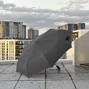 Parapluie Squelette Rouge 8 Baleines Entièrement Automatique, Protection Solaire Intégrale en Fibre, Pliable, Cadeau Publicitaire Personnalisable – Approvisionnement Direct Usine - Product Image 1