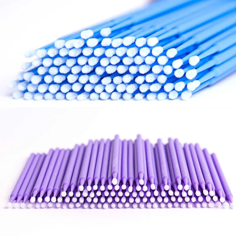 Bán Buôn Dùng Một Lần Micro Eyelash Extension Nhựa Stick Bông Tipped Swabs