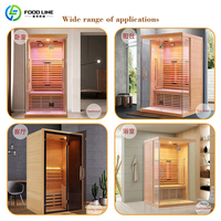 Desain Ruangan Sauna dan Uap Gabungan untuk Kesehatan, Ruangan Sauna Basah Kayu Ganda