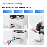 Caja de Arena Automática para Gatos, Autolimpiable, Inodoro Inteligente para Gatos, Control Remoto por WiFi/Aplicación, Revestimiento de ABS/PP, Capacidad de 74L, Tipo Abierto Grande para Mascotas